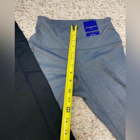Aeropostale Leggings Womens Size Small Black and Grey New Bundle of 2 - Picture 6 of 11